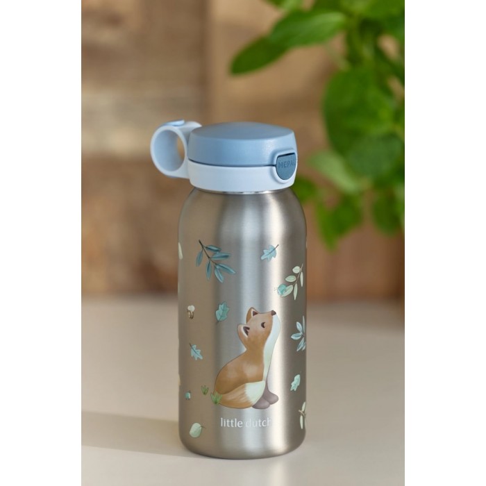 Sticla din inox cu capac flip - 600 ml - Forest Friends - Little Dutch