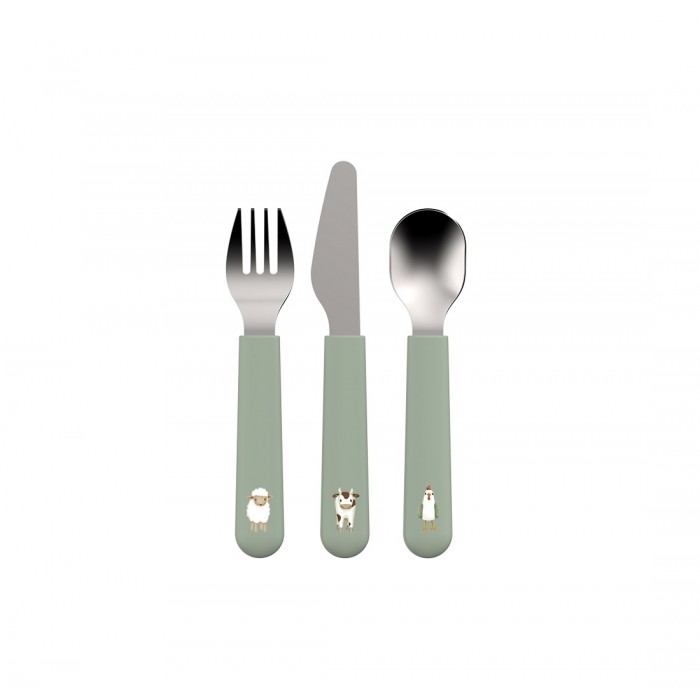 Set de tacamuri pentru copii - 3 piese - Little Farm - Little Dutch
