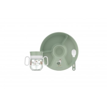 Set pentru masa copilului Mio - 3 piese - Little Farm - Little Dutch Set pentru masa copilului Mio - 3 piese - Little Farm - Little Dutch