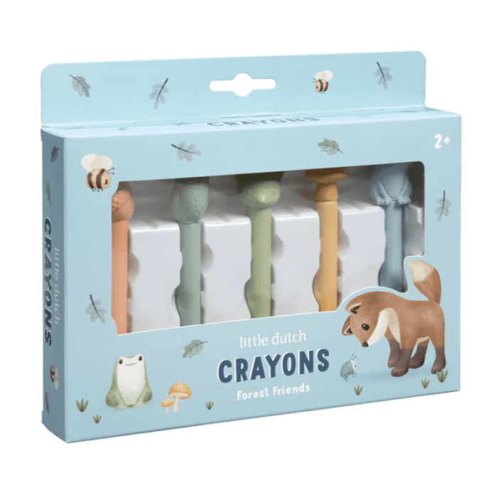 Creioane cerate in forma de anumalute - Forest Friends - Little Dutch