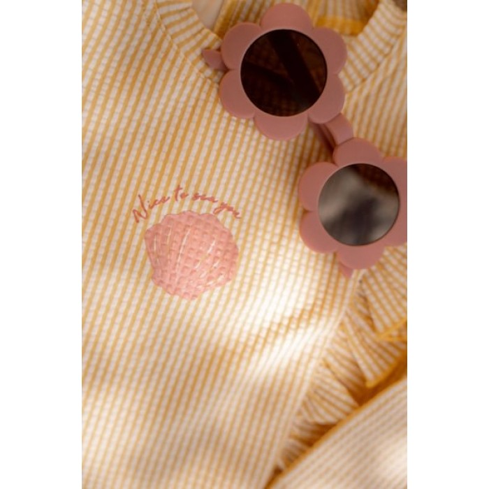 Ochelari de soare pentru copii cu protectie UV400 - Flower Pink - Little Dutch