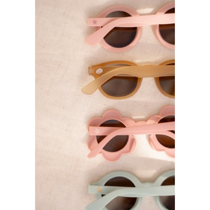 Ochelari de soare pentru copii cu protectie UV400 - Flower Pink - Little Dutch