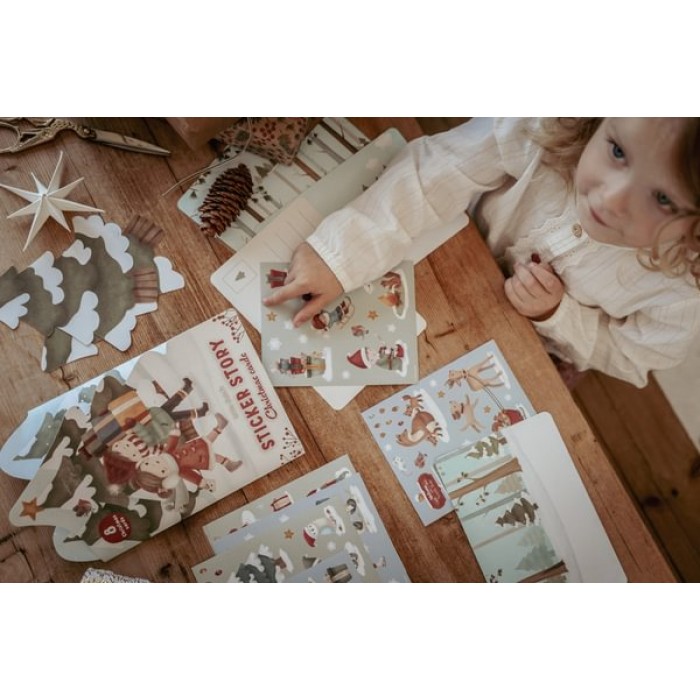 Carte cu sticker - STORY CHRISTMAS - Little Dutch Carte cu sticker - STORY CHRISTMAS - Little Dutch