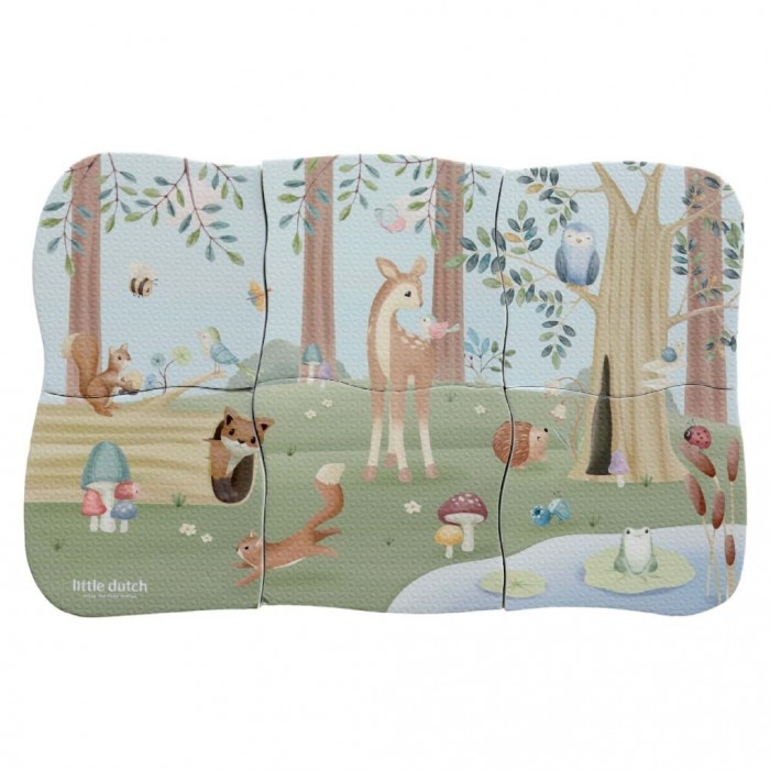 Joc puzzle pentru baie - Forest Friends - Little Dutch