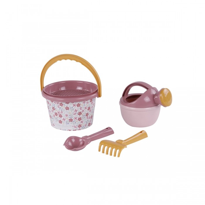 Jucarii pentru plaja - set de 5 piese - Pink Flowers - Little Dutch