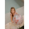 Minge de plaja cu figurina 3D - Floare - Roz - Little Dutch