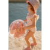 Minge de plaja cu figurina 3D - Floare - Roz - Little Dutch