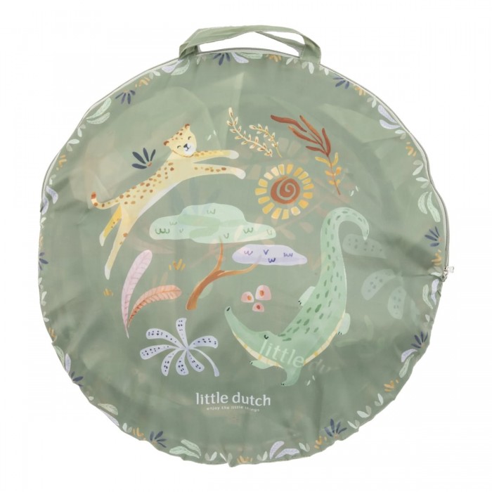 Cort pentru joaca si tunel - Safari Friends - Little Dutch