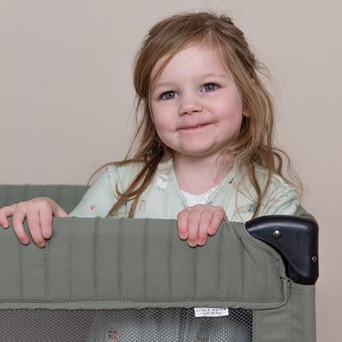 Patut pliabil pentru copii - Olive - Little Dutch