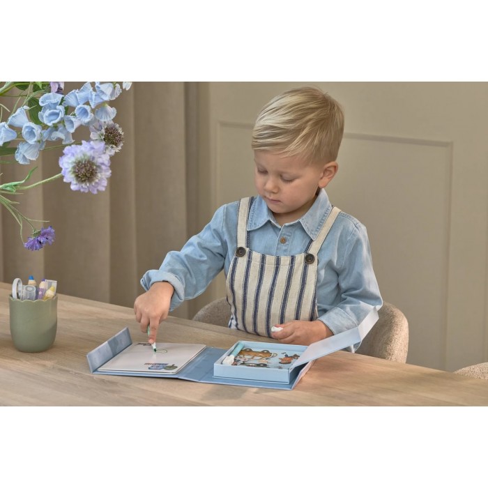 Carte magnetica cu figurine - Jim Vehicles - Little Dutch