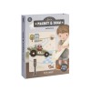Carte magnetica cu figurine - Jim Vehicles - Little Dutch