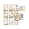 Set de colorat cu carte, creioane si stickere - Rosa Fairy Garden - Little Dutch