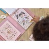 Set de colorat cu carte, creioane si stickere - Rosa Fairy Garden - Little Dutch