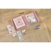 Set de colorat cu carte, creioane si stickere - Rosa Fairy Garden - Little Dutch