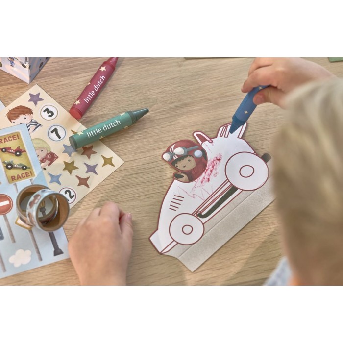 Valiza cu activitati creative - Jim Vehicles - Little Dutch
