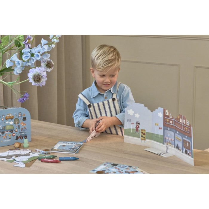 Valiza cu activitati creative - Jim Vehicles - Little Dutch