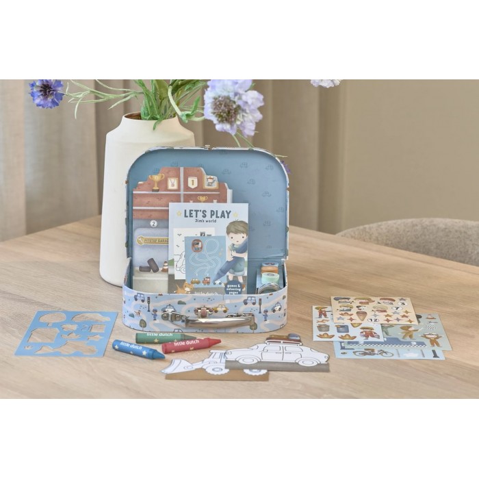 Valiza cu activitati creative - Jim Vehicles - Little Dutch
