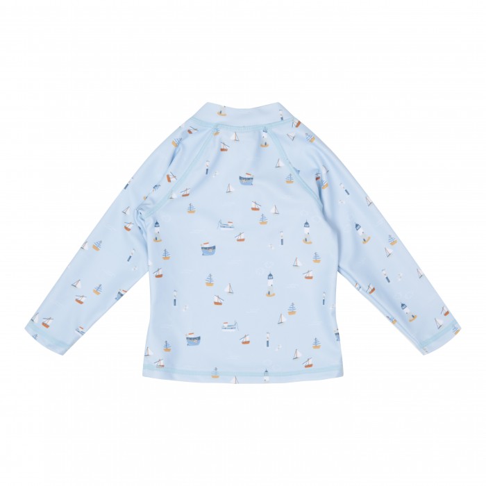 Bluza cu maneca lunga cu protectie UV 50+ - Sailor Bay Blue - Little Dutch
