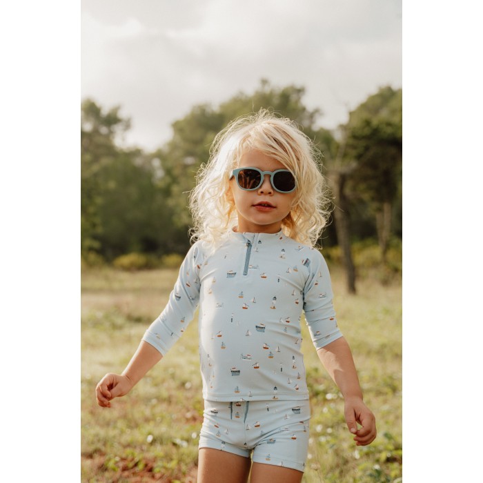 Bluza cu maneca lunga cu protectie UV 50+ - Sailor Bay Blue - Little Dutch