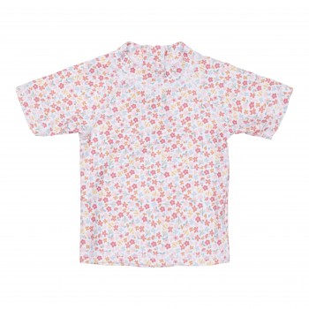 Tricou cu protectie UV 50+ - Summer Flowers  - Little Dutch Tricou cu protectie UV 50+ - Summer Flowers  - Little Dutch