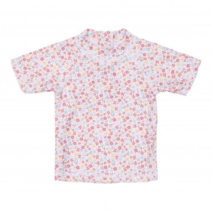 Tricou cu protectie UV 50+ - Summer Flowers  - Little Dutch
