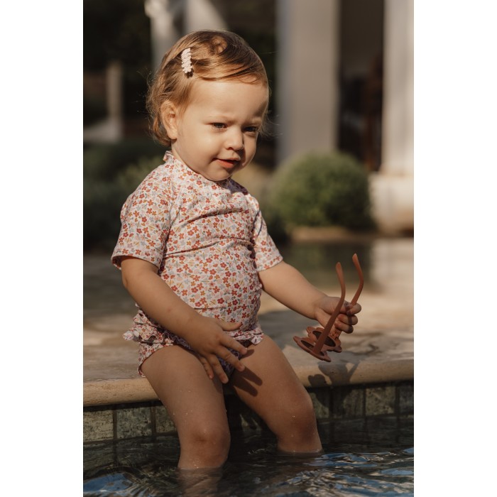 Tricou cu protectie UV 50+ - Summer Flowers  - Little Dutch