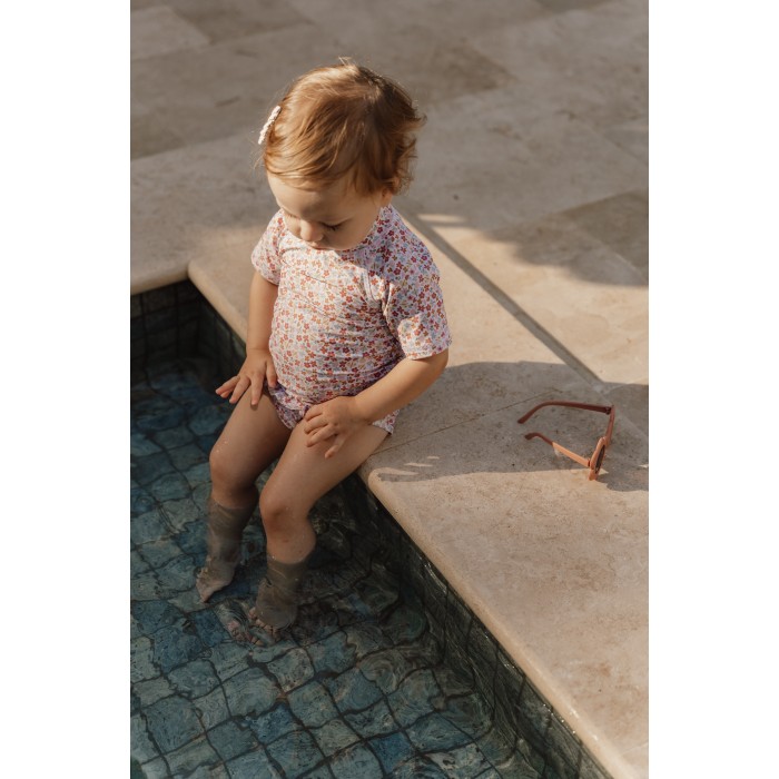 Tricou cu protectie UV 50+ - Summer Flowers  - Little Dutch