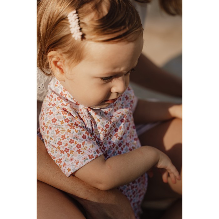 Tricou cu protectie UV 50+ - Summer Flowers  - Little Dutch
