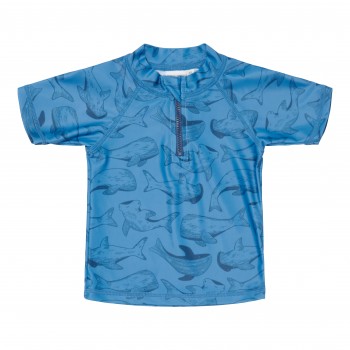 Tricou cu protectie UV 50+ - Sea Life Blue - Little Dutch Tricou cu protectie UV 50+ - Sea Life Blue - Little Dutch
