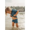 Tricou cu protectie UV 50+ - Sea Life Blue - Little Dutch