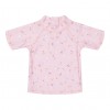 Tricou cu protectie UV 50+ - Little Pink Flowers - Little Dutch