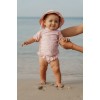 Tricou cu protectie UV 50+ - Little Pink Flowers - Little Dutch