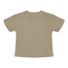 Tricou cu maneca scurta cu volanase din bumbac organic - Little Goose - Olive - Little Dutch