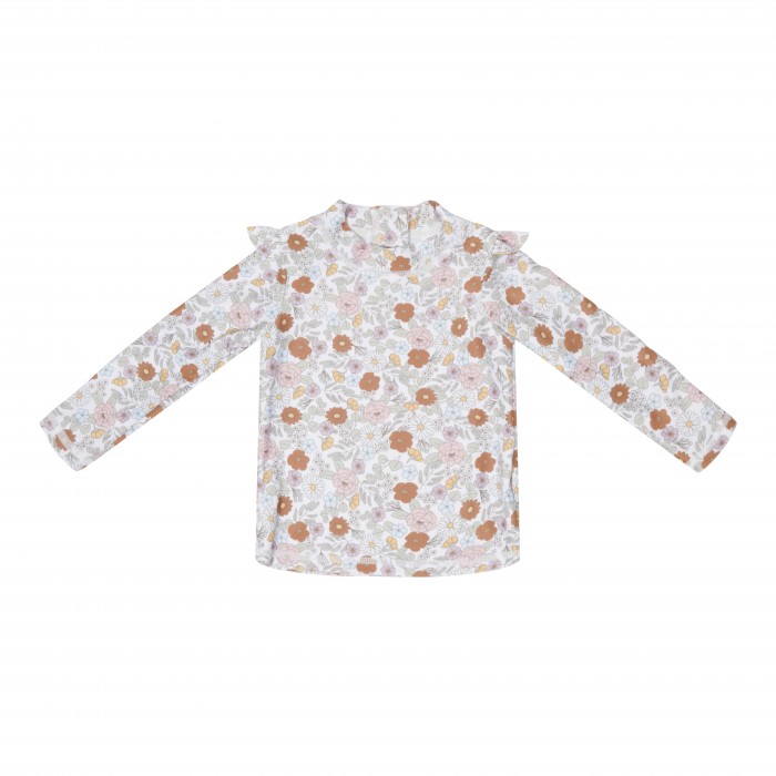 Bluza cu maneca lunga cu protectie UV 50+ - Vintage Little Flowers - Little Dutch