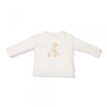 Bluza cu maneca lunga din bumbac organic - Baby Bunny - White - Little Dutch Bluza cu maneca lunga din bumbac organic - Baby Bunny - White - Little Dutch