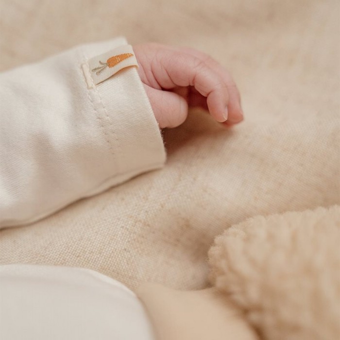 Bluza cu maneca lunga din bumbac organic - Baby Bunny - White - Little Dutch