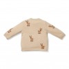 Pulover tricotat din bumbac pentru copii - Reindeers - Little Dutch