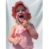 Pantaloni din muselina de bumbac organic - Flower Pink - Little Dutch