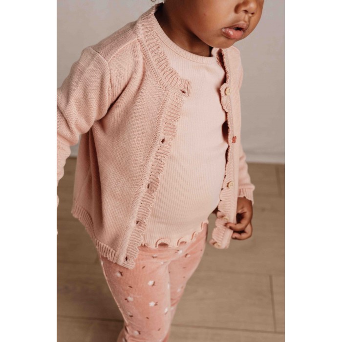 Cardigan - Little Farm - Soft Rose - Little Dutch