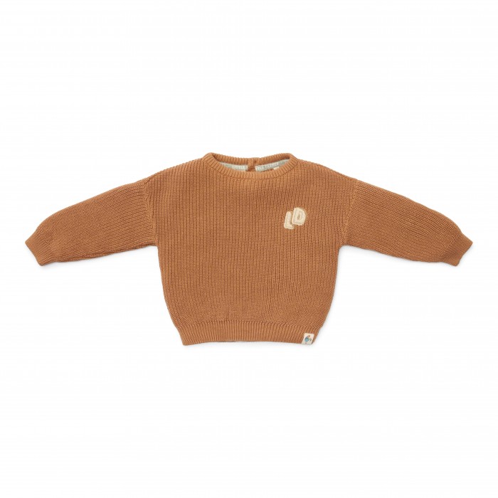 Pulover - Little Farm - Brown - Little Dutch