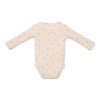 Body kimono din bumbac organic pentru bebelusi - Little Farm - Green Leves - Little Dutch