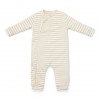 Salopeta din bumbac organic - Little Farm - Multi Stripe - Little Dutch