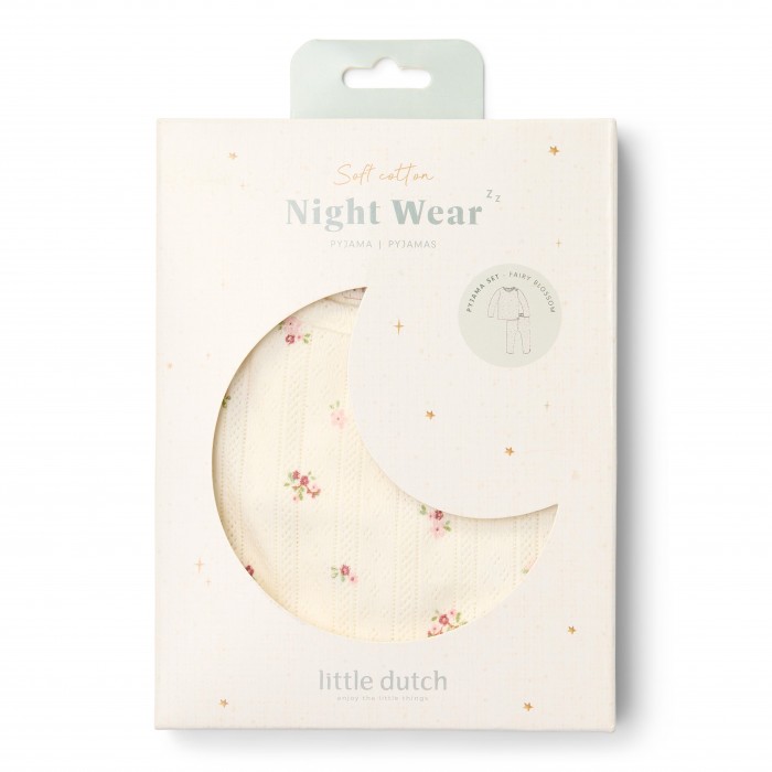Pijama din bumbac organic - Fairy Blossom - Little Dutch