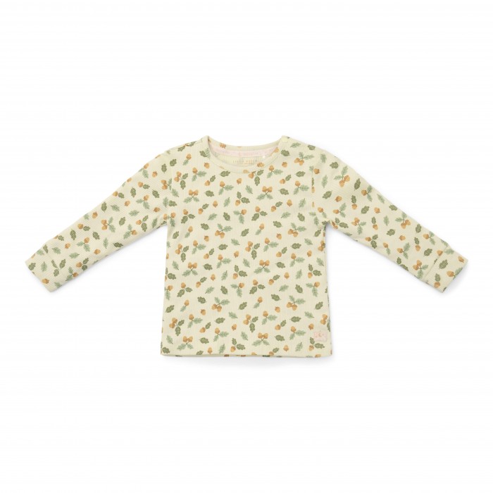 Pijama din bumbac organic - Forest Leaves - Little Dutch