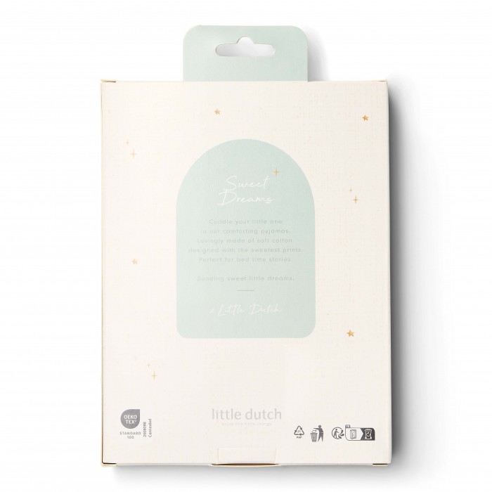 Pijama din bumbac organic - Forest Leaves - Little Dutch