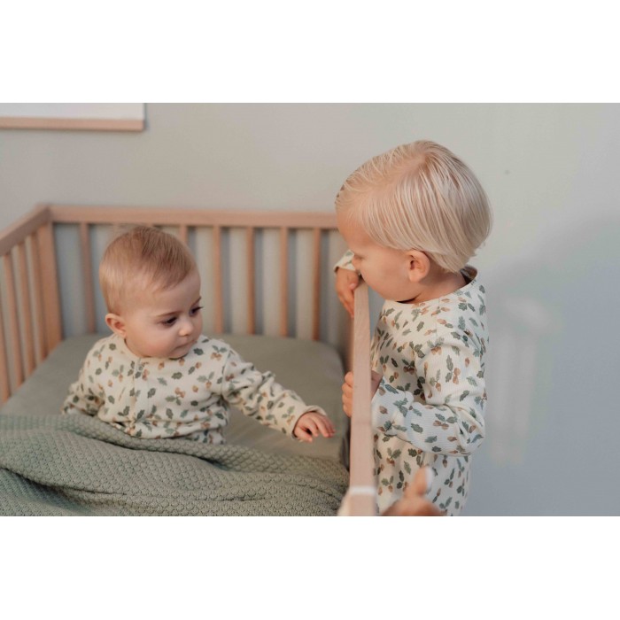 Pijama din bumbac organic - Forest Leaves - Little Dutch
