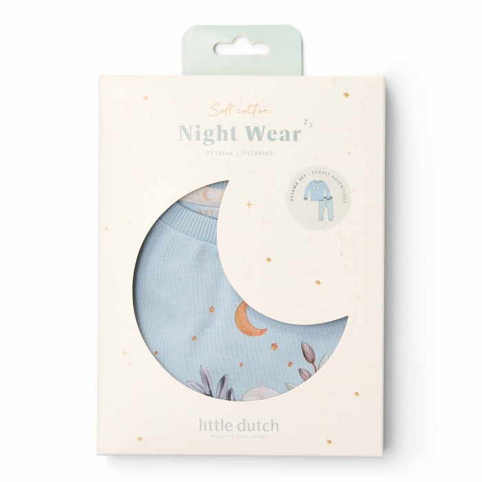 Pijama din bumbac organic - Forest Adventures - Little Dutch