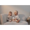 Pijama din bumbac organic - Natural Stripes - Little Dutch