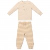 Pijama din bumbac organic - Natural Stripes - Little Dutch