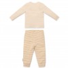 Pijama din bumbac organic - Natural Stripes - Little Dutch